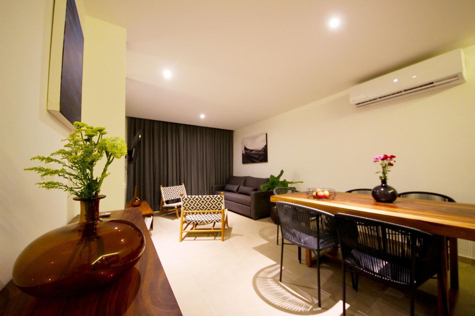 Apartment Near The Beach, Rooftop, Pool, Sea View. 신데 델 카르멘 외부 사진