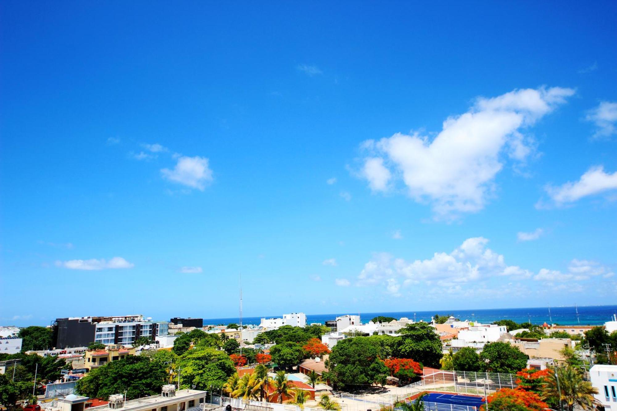 Apartment Near The Beach, Rooftop, Pool, Sea View. 신데 델 카르멘 외부 사진